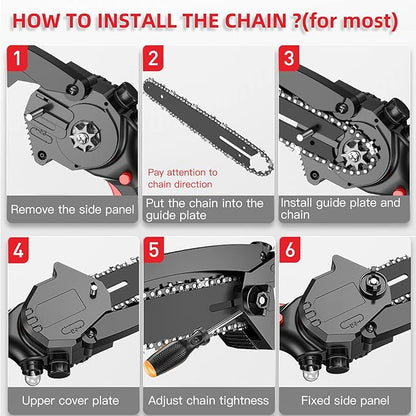 [2 Pieces] GTA 26 4 Inch Mini Chainsaw Chain for Stihl GTA 26 Replace Blade Pruner Mini Chainsaw Hand Held 4" Replacement Chains for Cordless Electric Portable Mini Chainsaw for Wood Branch Cutting