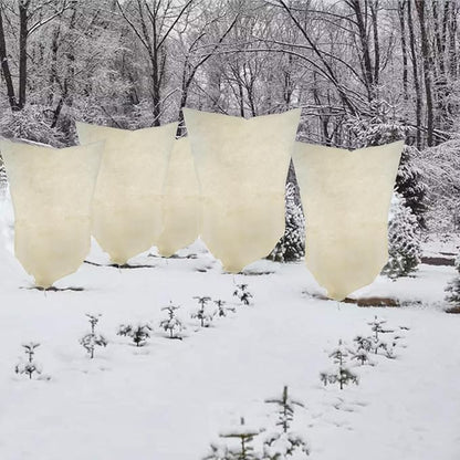 Plant Covers Freeze Protection – 35" × 50" Reusable Plant Protector Bag with Drawstring and Zipper for Plants Trees Shrub, Frost Jacket Warm Blanket for Freeze Frost Protection Season Extension