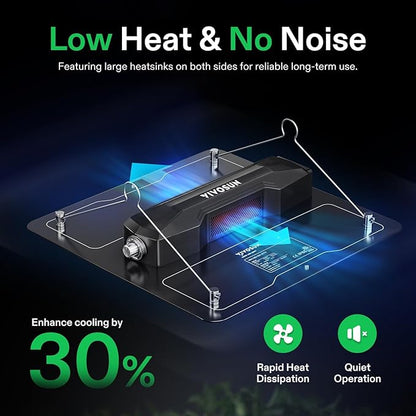 VIVOSUN VS1500 LED Grow Light with Full Spectrum Diodes & Daisy Chain Driver Dimmable Lights Sunlike for Indoor Plants Seedling Veg and Bloom Plant Grow Lamps for 3x3 Grow Tent