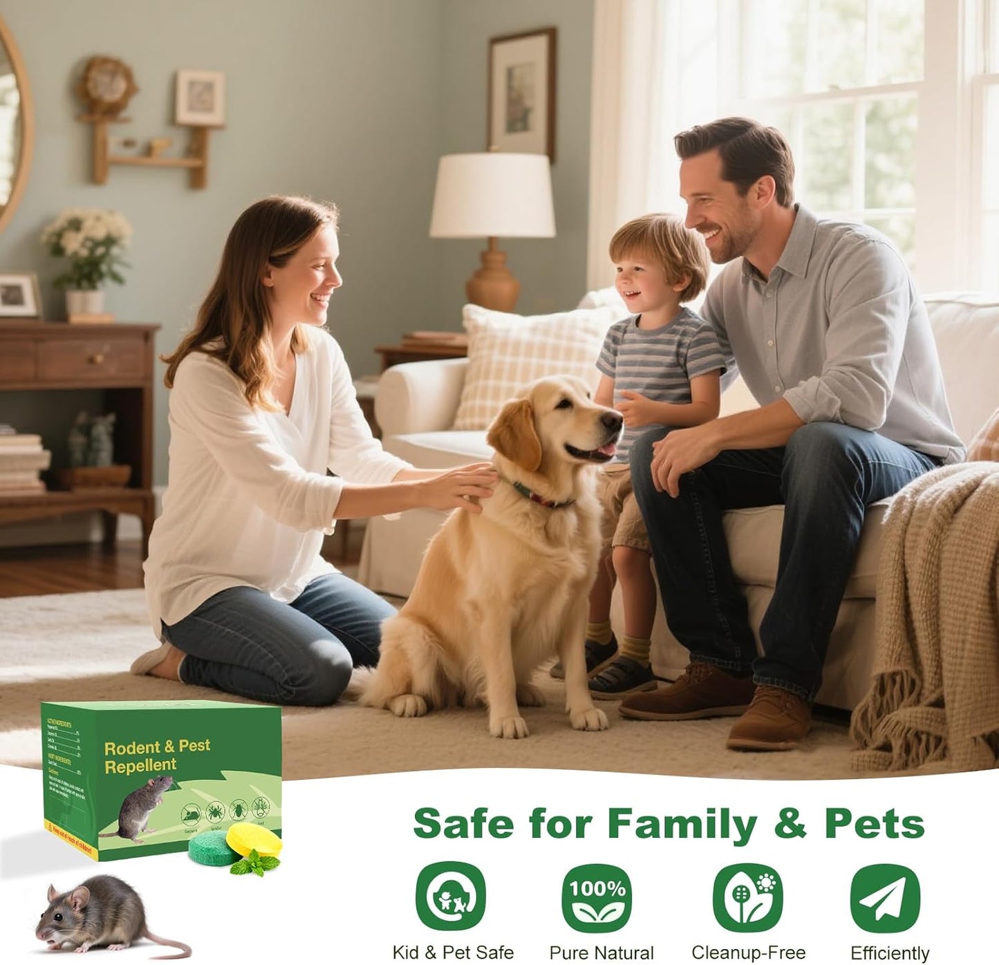 Peppermint Oil Rodent Repllent (40, Yellow and Green)