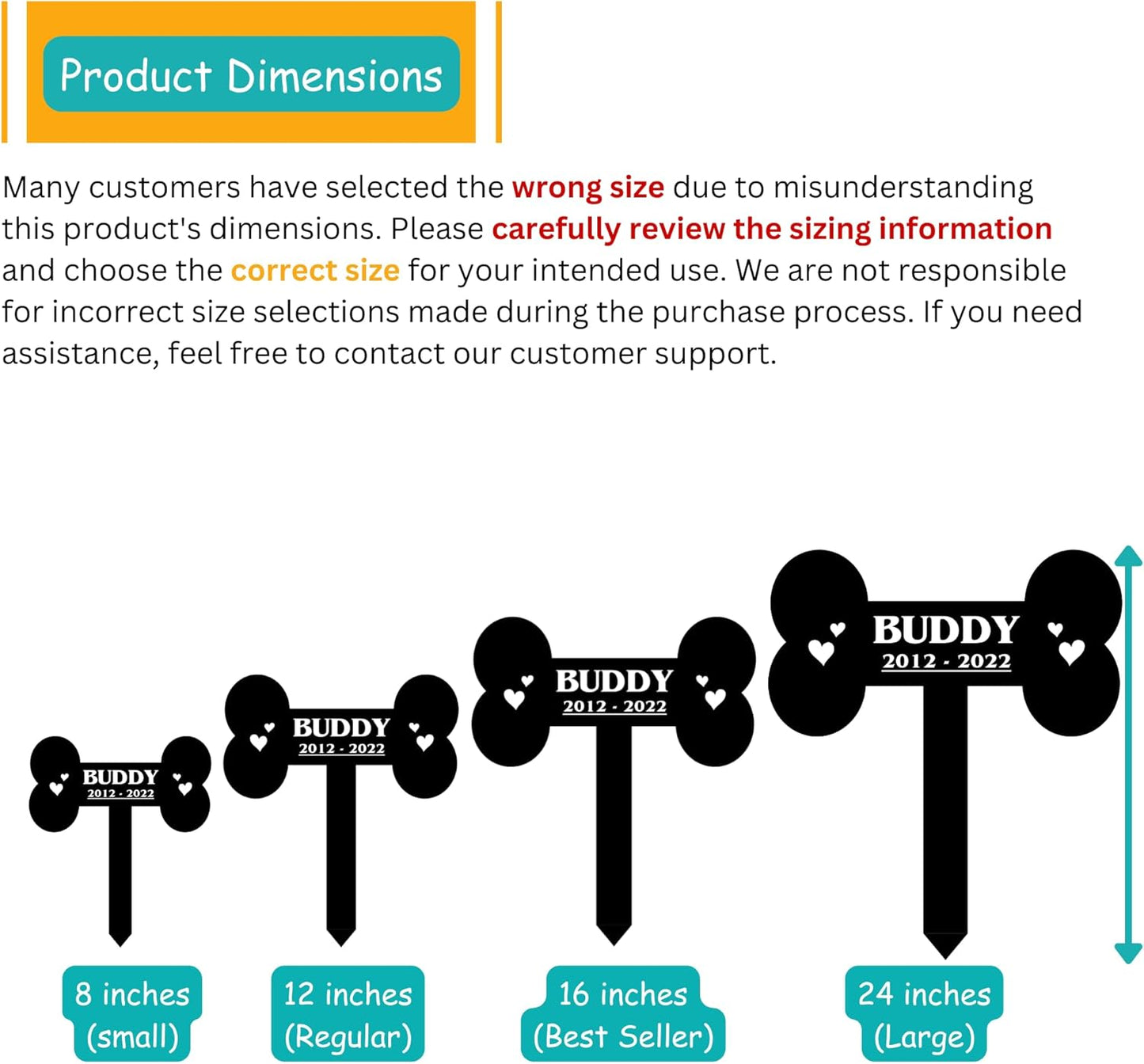 Personalized Cat Grave Marker | Custom Outdoor Pet Memorial Headstone Engraved with Name & Lifespan | Weatherproof Metal Tombstone for Pet Cemetery | Multiple Sizes and Color Finishes