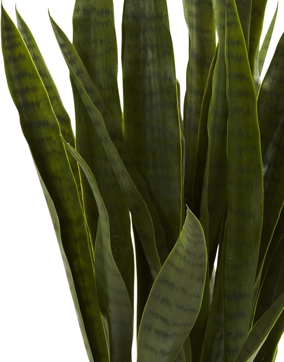 Nearly Natural, Green 4855 35in. Sansevieria with Black Planter