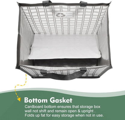 Lily queen Recycle Bin Bags for Kitchen Home Trash Cans Sorting Bins 12 Gallon Set of 2