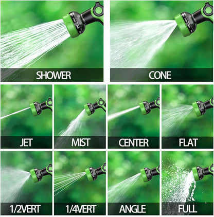 Hose Nozzle 10 Adjustable Patterns Garden Hose Nozzle Premium High Pressure Water Hose Nozzle with Thumb Control Design Hose Sprayer Nozzle for Garden & Lawns Watering, Cleaning, Pets & Car Washing