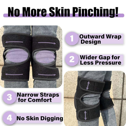 Men/Women Waterproof Knee Pads for Adult, Kneepad for Gardener Mechanics Carpenter Cleaner Painter Repairs Landscaper, Padded Knee Pad Protector for Mopping Floors Planting Flowers, Black Large