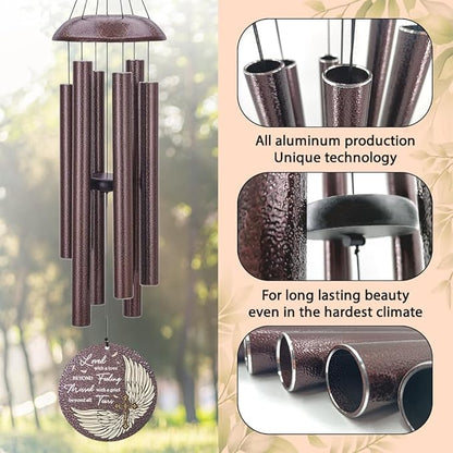 Personalized Sympathy Wind Chime, Wind Chimes for Loss of Loved Father/Mother/Lover, Commemorative Sympathy Bereavement Gifts for Condolences/Funeral