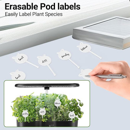 Hydroponics Growing System 14 Pods, Indoor Herb Garden with LED Grow Light, 5L Water Tank, Hydroponic Grow Kit with 3 Auto-Timers, Rotatable Light Panel, Gardening Kit Gifts