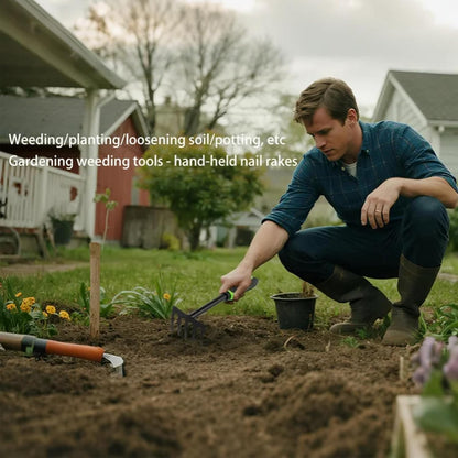 Weeding Tool,Garden Hand Tools,Garden/Crack/Patio/Potted Plant Weed Puller Tool,Stand Up Weed Puller Tool(4PCS)