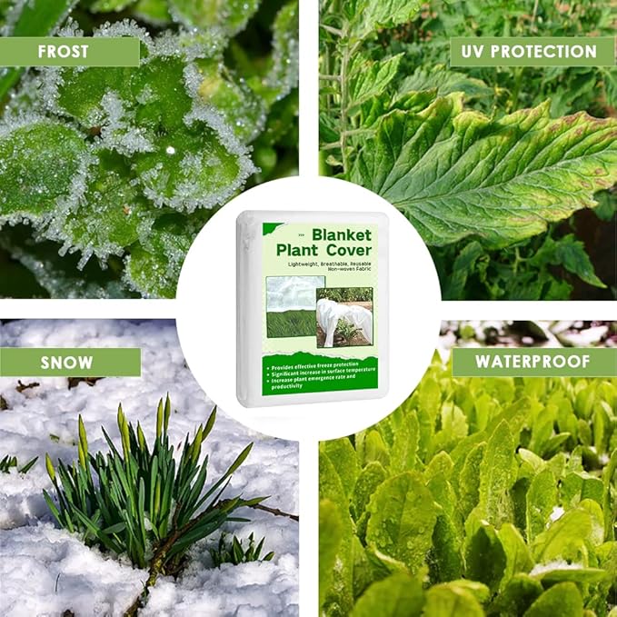 Plant Freeze Protection Cover, 10x30ft Frost Cloth Winter Garden Blanket, Floating Row Cover for Cold Weather and Shade, Perfect for Outdoor Vegetables, Trees, Greenhouse