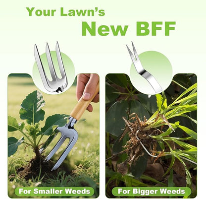 Gardening Tools Set, 11-Piece Heavy Duty Garden Tools Including Garden Gloves,Anti Rust Gardening Essentials Kit for Starters,Gardening Gift for Women