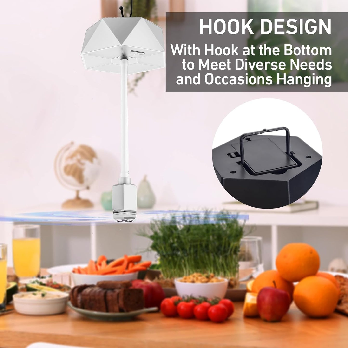 GUIDOT Fly Bug Fans for Food Tables, Fly Control Spinner Table Top Keep Flies Away from Patio Picnic Party Restaurant Kitchen Camping and BBQ