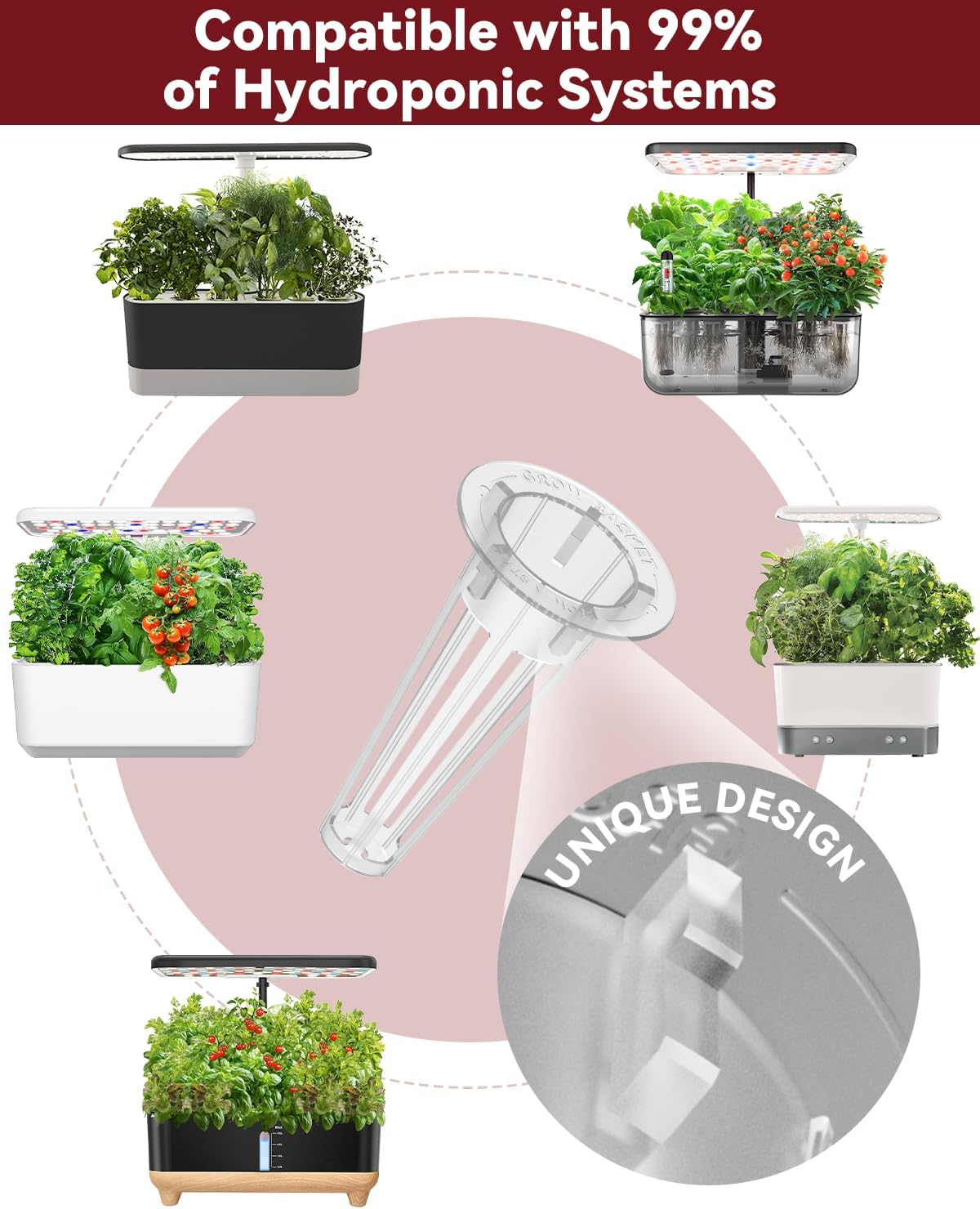 Hot Pepper Seed Pod Kit for Aerogarden, Ahopegarden (24 Pods) – Non-GMO Jalapeno Peppers and Cayenne Chili Peppers, 50+ Seeds per Variety, Includes Plant Food, Compatible with All Hydroponic Systems