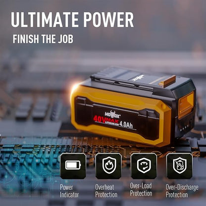 40V Cordless Weed Whacker, 4Ah Battery Powered Weed Eater, 3-Positions Adjustable Cutting Width Grass Trimmer, Telescopic Aluminum Shaft String Trimmer, Battery & Charger Included