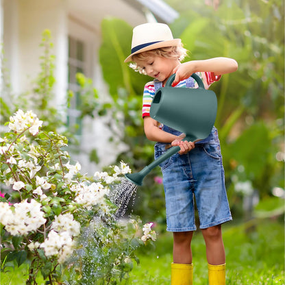 ZXJ Plant Watering Cans for Indoor and Outdoor Home Garden Plants - with Long Spout - Blackis Green - 1/2 Gallon