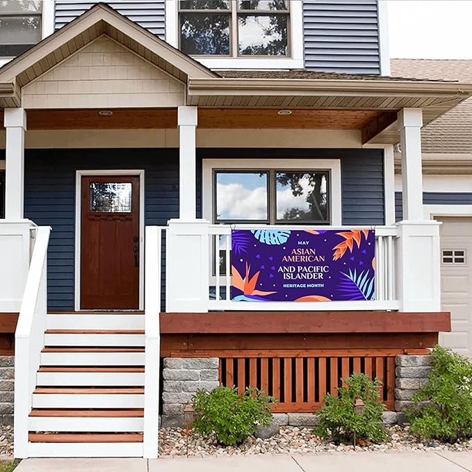 Asian Asian American and Pacific Islander Heritage Month Garden Flag 3 x 6 ft Outdoor Yard Banner Party Decoration Poster