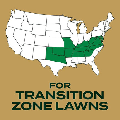 Scotts EZ Seed Patch & Repair Southern Gold Blend for Tall Fescue Lawns, Mulch, Grass Seed and Fertilizer for Bare Spots and Repair, Bred for The South, 10 lbs.