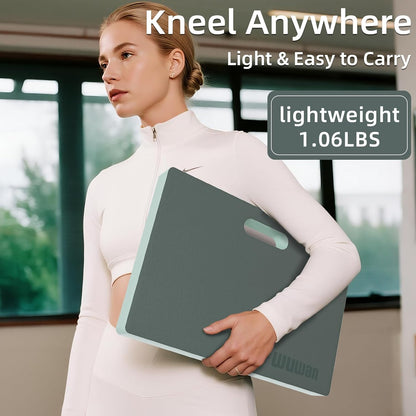 Yoga kneeling mat, 1.5inch Thick,Knee Push-ups, Plank Support & Yoga Elbows/Knees Mat Provides Cushion for Kneeling & Elbows