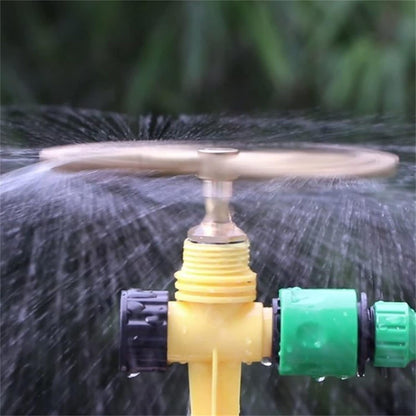 3/4 Arm Automatic Rotary Sprayer, Automatic Rotary Whirling Sprinklers for Plants 360 Degree Rotation Irrigation System Sprinkler Head Spray Diameter of 7-11 Meters for Garden Yard Lawns (1PCS)
