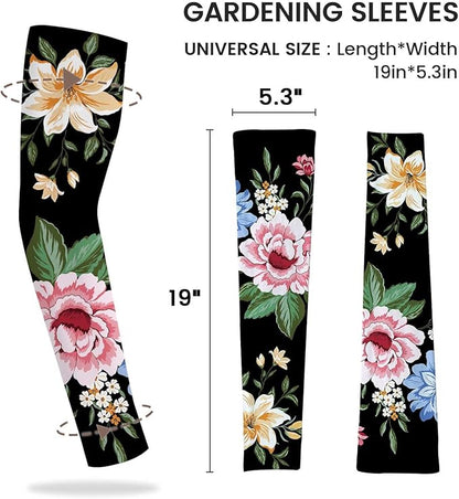 Gardening Sleeves Farm Sun Protection Arm Cooling Sleeves Thorn Proof Garden for Women Men with Thumb Hole