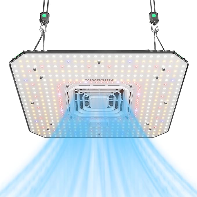 VIVOSUN AeroLight A200, Tunable Spectrum, LED Grow Light 200W w/Integrated Circulation Fan, Compatible with App, Used with Growhub Controller E42A/E25 to Achieve More Functions