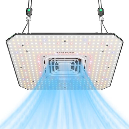 VIVOSUN AeroLight A200, Tunable Spectrum, LED Grow Light 200W w/Integrated Circulation Fan, Compatible with App, Used with Growhub Controller E42A/E25 to Achieve More Functions