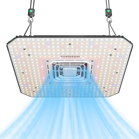 VIVOSUN AeroLight A200, Tunable Spectrum, LED Grow Light 200W w/Integrated Circulation Fan, Compatible with App, Used with Growhub Controller E42A/E25 to Achieve More Functions