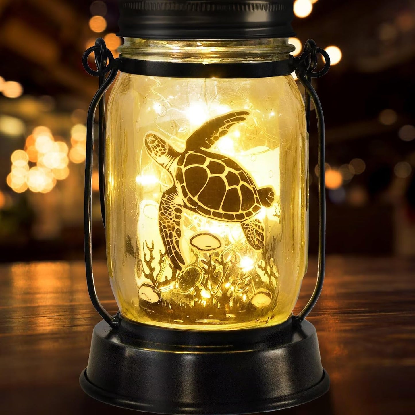 Sea Turtle Gifts for Women/Men Turtle Lovers Solar Lantern Mom Birthday, Mothers Day, Christmas Gifts, Solar Garden Decoration Outside for Yard, Patio,Backyard,Porch