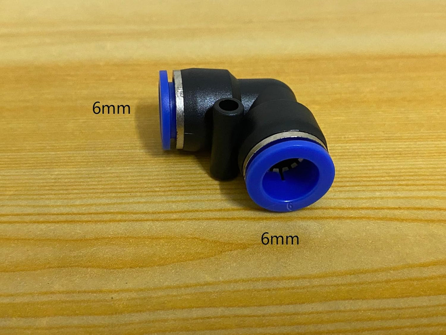 6mm Od Air Line Elbow Union, Push To Connect Air Fittings, Push Elbow Push Air Fitting (10 Pack)