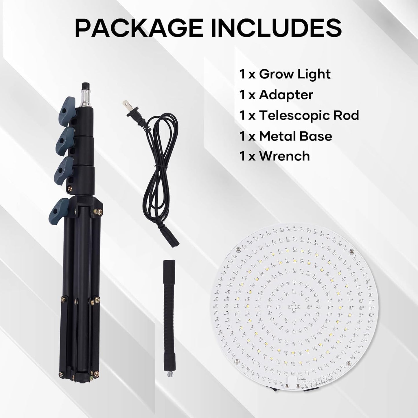 Grow Light with Stand,288 LEDs Full Spectrum Plant Light for Indoor Plants,Tripod Standing Grow Lights for Indoor Plants,3 Modes Floor Grow Plant Lamp for Plants Greenhouse Veg Bloom Light