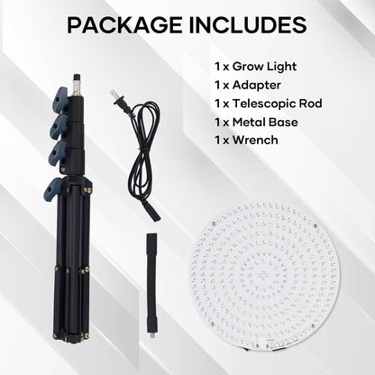 Grow Light with Stand,288 LEDs Full Spectrum Plant Light for Indoor Plants,Tripod Standing Grow Lights for Indoor Plants,3 Modes Floor Grow Plant Lamp for Plants Greenhouse Veg Bloom Light