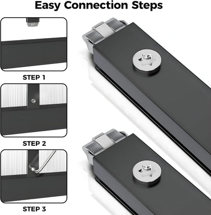 8x14 FT Greenhouse for Outdoors, Polycarbonate Greenhouse with Roof Vent, Enhanced Aluminum Large Walk-in Green House for Garden Backyard