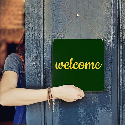 Custom Weatherproof Metal Signs for Outdoor Indoor Personalized Design Your Own Message Image Text Steel Sign for Home Wall Decor Business Road Square 12x12 Inch