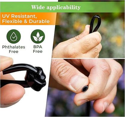 100 Ft (30 m) 1/4 Drip Irrigation Tubing Drip Line,for Irrigation Tubing,Drip Irrigation Hose,Drip Irrigation System,Drip Line Black