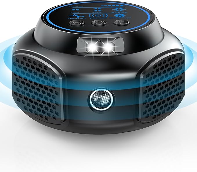 Ultrasonic Pest Repellent Plug in, Indoor Pest Rodent Control for Mouse Mice Rat Squirrel Bat Roach Spider Ant Bug, Electronic Repelling Device Mouse Traps for House Kitchen Garage Basement