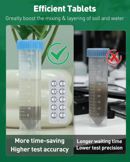 Pawfly 2 in 1 Soil Test Kit for pH & Nitrogen, 30 Strips Soil pH Test Kit, Soil pH Test Strips (3.5-9 Range), Soil Testing Kit for Lawn Garden Indoor & Outdoor