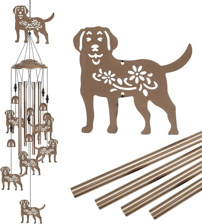 Outdoor Dogs Wind Chimes Decor, Portable Mobile Wind Catcher, Sympathy Wind Bells, Memorial Gifts for Mom, Housewarming, Blessing WindChimes(Outside/Indoor/Home/Room/Porch/Yard/Tree/Garden Decorate)