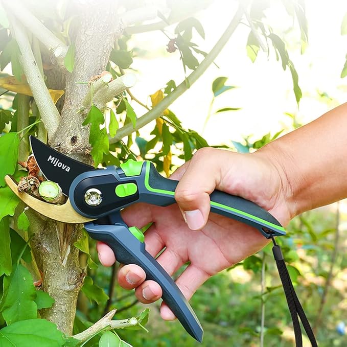Pruning Shears, Heavy Duty Handheld Gardening Scissors, High Carbon Steel Plant Shears Use for Gardening Pruners, Floral Shrubs and Vines, Professional labor-saving Secateurs