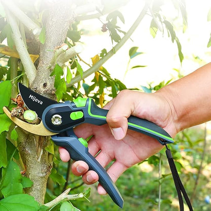 Pruning Shears, Heavy Duty Handheld Gardening Scissors, High Carbon Steel Plant Shears Use for Gardening Pruners, Floral Shrubs and Vines, Professional labor-saving Secateurs