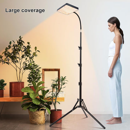 FECiDA Smart Control Tall Grow Light with Stand & Timer 4/8/12H, 25W Standing Grow Lights for Indoor Plants, Bonsai Tree, Bright Enough Like A Small Sun for Indoor Jungle, 24"-64" Height Adjustable
