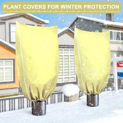 DQS 2 Pack Plant Covers Freeze Protection, 47.2" x70.8" Winter Frost Protection Blankets Frost Cloth,Suitable for Outdoor Winter Frost, Cold Weather, shrubs, Trees, Jackets, and coverings
