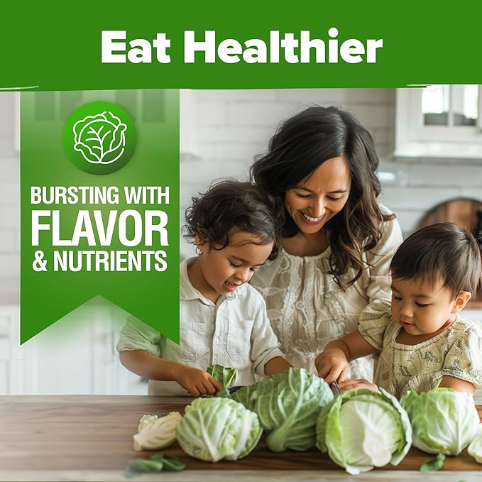 HOME GROWN 7 Cabbage Seeds for Planting - 2000+ Heirloom 𝗡𝗢𝗡-𝗚𝗠𝗢 𝗨𝗦𝗔 Seeds - Golden Acre,BokChoy,Savoy,Michihili, Red Acre, Copenhagen Market,Jersey Wakefield - Vegetable Seeds for Planting