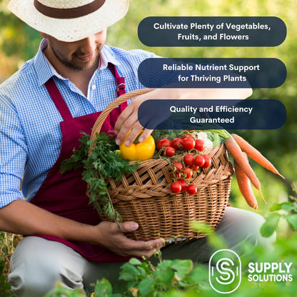 Supply Solutions 10-10-10 Complete Lawn & Garden Granular Fertilizer with Micronutrients – Balanced NPK Plant Food for Soil Health, Blooms & Roots – Safe for Vegetables, Fruits, Lawns (5 Pounds)