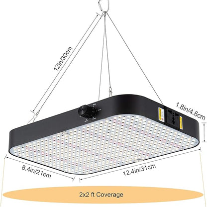 FECiDA 2025 Upgrade Professional LED Grow Light 200 Watts Actual Power, 2x2 ft Grow Gent Light for All Growth Stages, Higher Output, Dimming Function Makes Greater Harvest and Saving Money