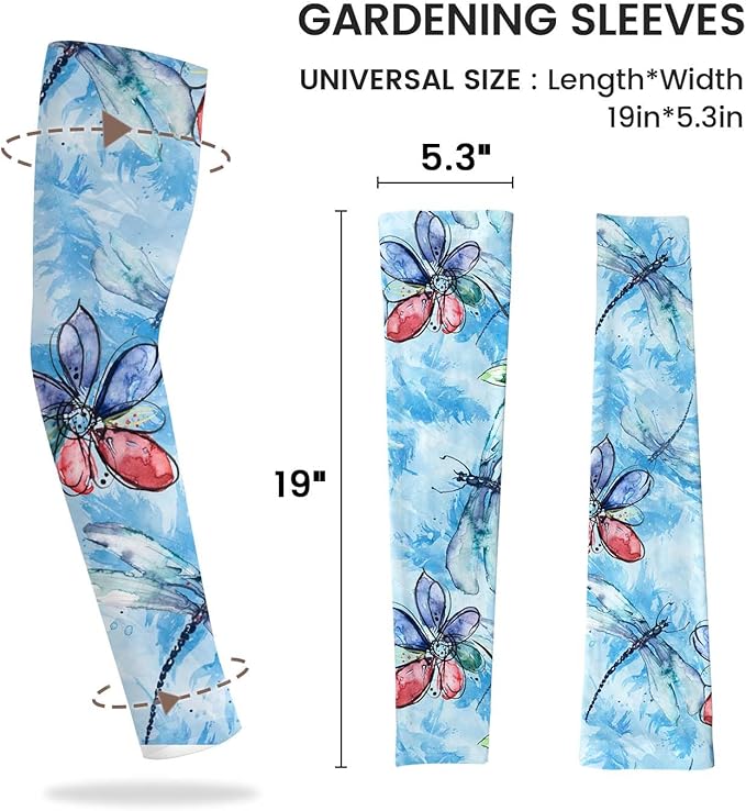 Gardening Sleeves Farm Sun Protection Arm Cooling Sleeves Thorn Proof Garden for Women Men with Thumb Hole