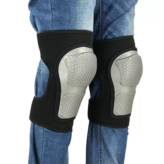 Soft Shell Knee Pads for Gardener Cleaner Carpenter Painter, Heavy Duty Knee Protective Gear with Adjustable Straps, Kneeling with Comfort, Profect for Kneeling Crawling Work, Gray XL (1 Pair)