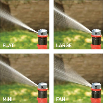 Eden 94123 4-Pattern Adjustable Mobile Rotary Gear Drive Sprinkler W/Quick Connect Starter Set, 360 Degree Coverage
