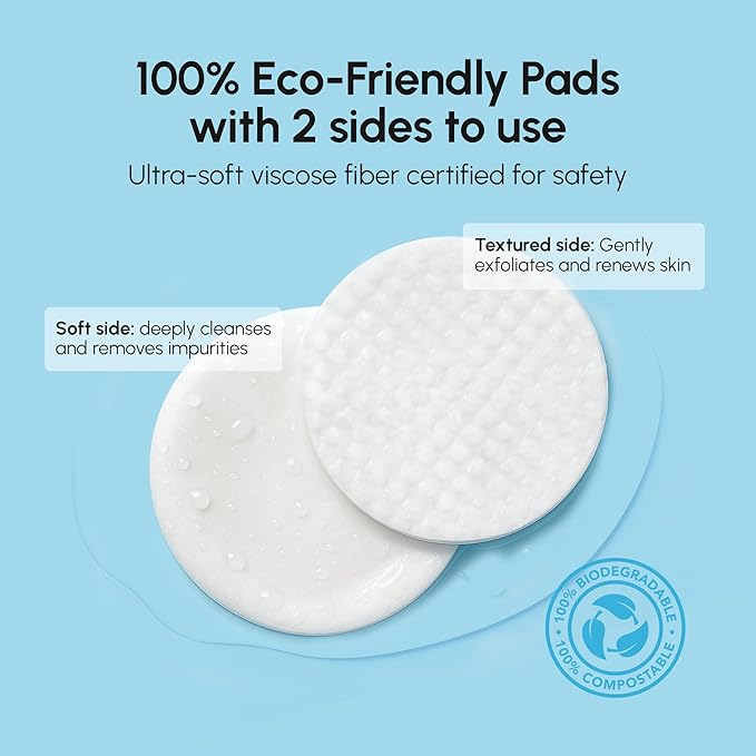 MAREE Glycolic Acid Pads – 200 Toner Pads for Face Cleansing – Facial Exfoliating Pad with Tea Tree Oil, Salicylic Acid & Vitamins E, B3, B5 – Acne Clearing Face Pad, Skin Pore Resurfacing & Radiance