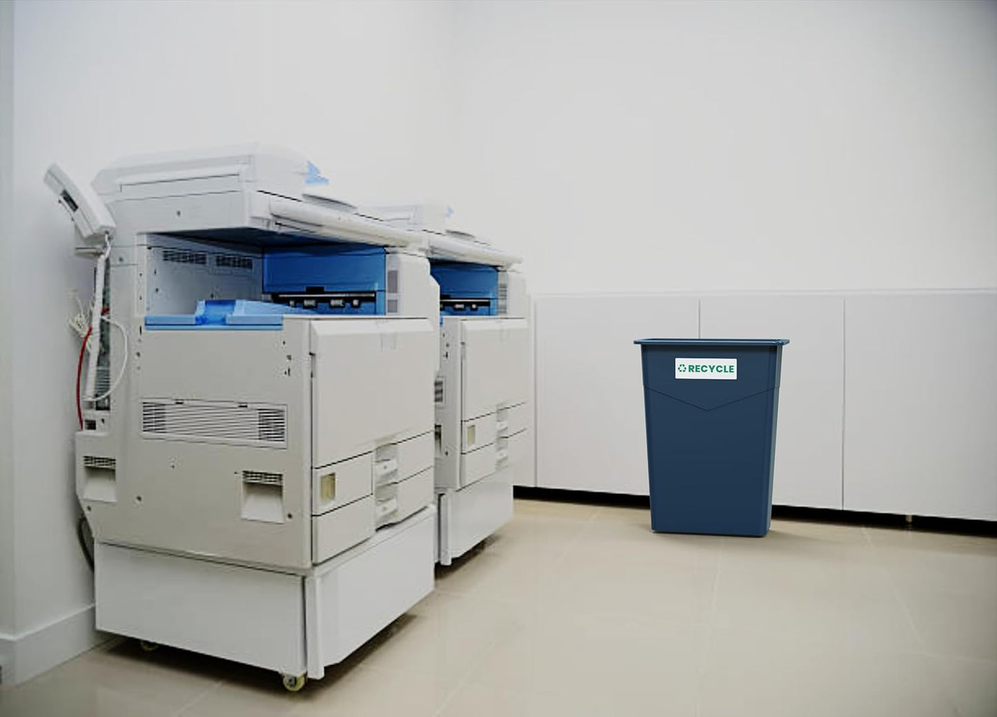 Recycle Sticker for Trash Bins – Heavy Duty, Recycle Only Sticker - 3-5 Year Indoor/Outdoor Rated - Heavy Duty, Weather Proof, Ultra Durable - USA Made (6x2 inch), 4 Labels