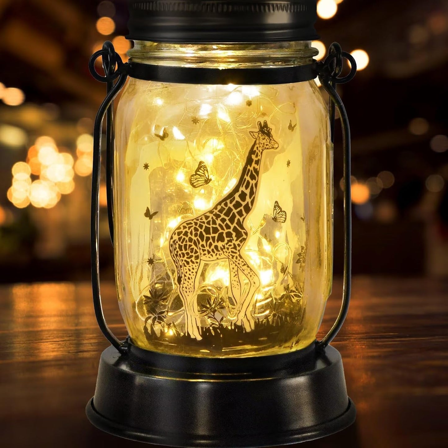 Giraffe Gifts for Women/Men Giraffe Lovers Solar Lantern Mom Birthday, Mothers Day, Christmas Gifts, Solar Garden Decoration Outside for Yard, Patio,Backyard,Porch, Torches