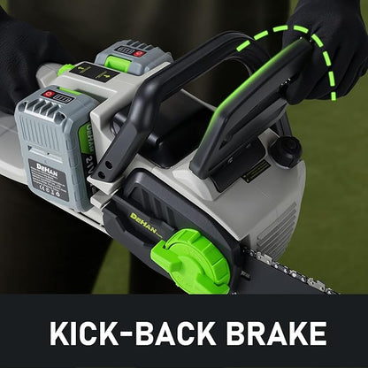 Brushless Mini Chainsaw Cordless Chain Saw Lightweight Electric Chainsaw Handheld Saw for Tree Trimming and Wood Cutting Pruning Saw (16 Inch)